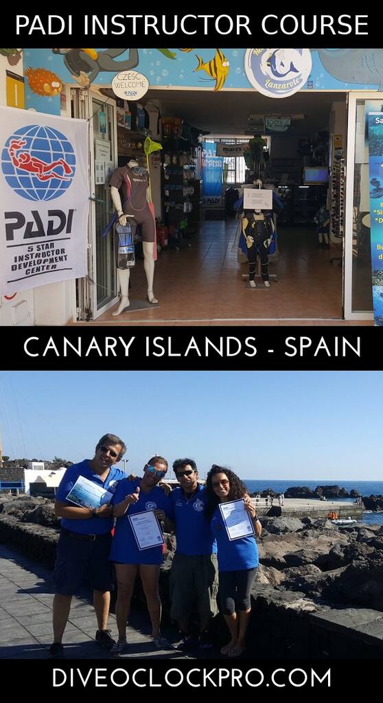 PADI IDC / IE INSTRUCTOR COURSE - PLAYA BLANCA - CANARY ISLAND - Spain
