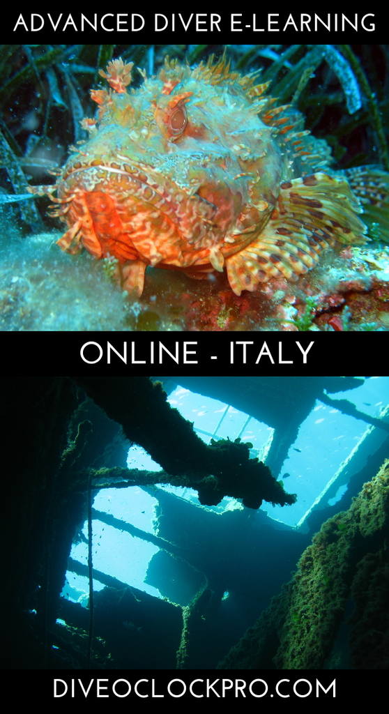 PADI Advanced Open Water Diver elearning - Province of Pisa - Italy