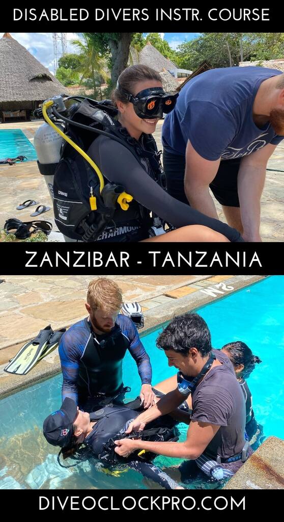 DDI Disabled Divers International / PADI Adaptive Techniques Instructor Training Course - Zanzibar - Tanzania