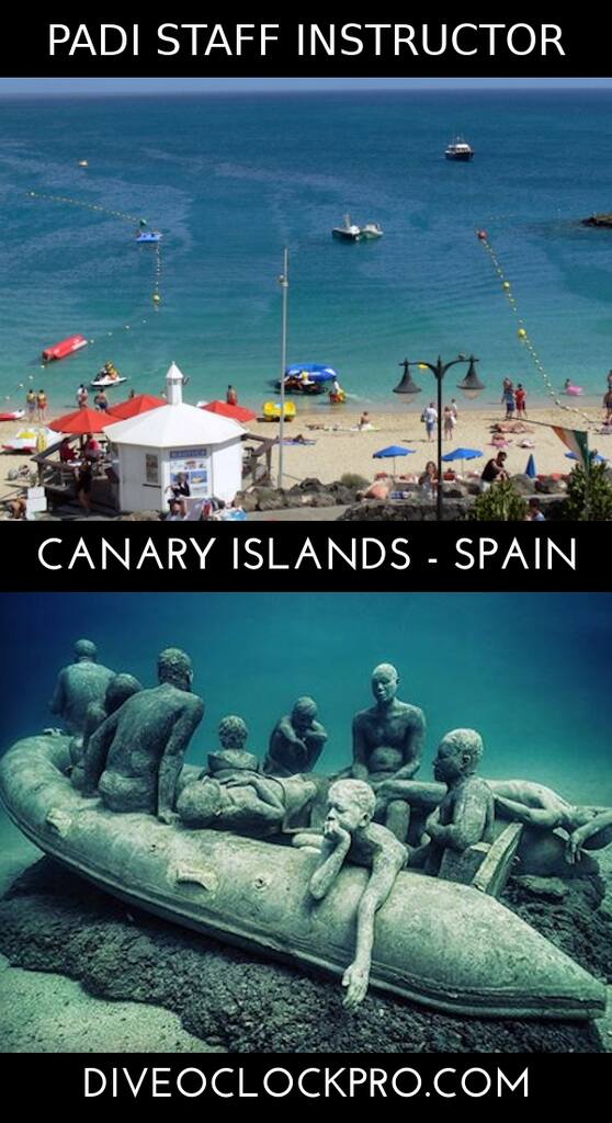 PADI Master Scuba Diver Trainer - PADI IDC Staff Instructor - PADI IDC Staff Instructor Update - PLAYA BLANCA - CANARY ISLAND - Spain