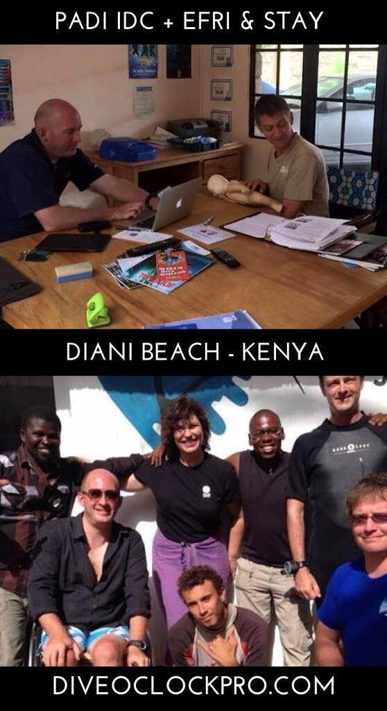 PADI IDC Package (IDC &EFRI) - Accommodation Included- (Book early and get 5 PADI Specialty Instructor Courses & 3 Day/2Night African Wildlife Safari Free) - Diani Beach - Kenya