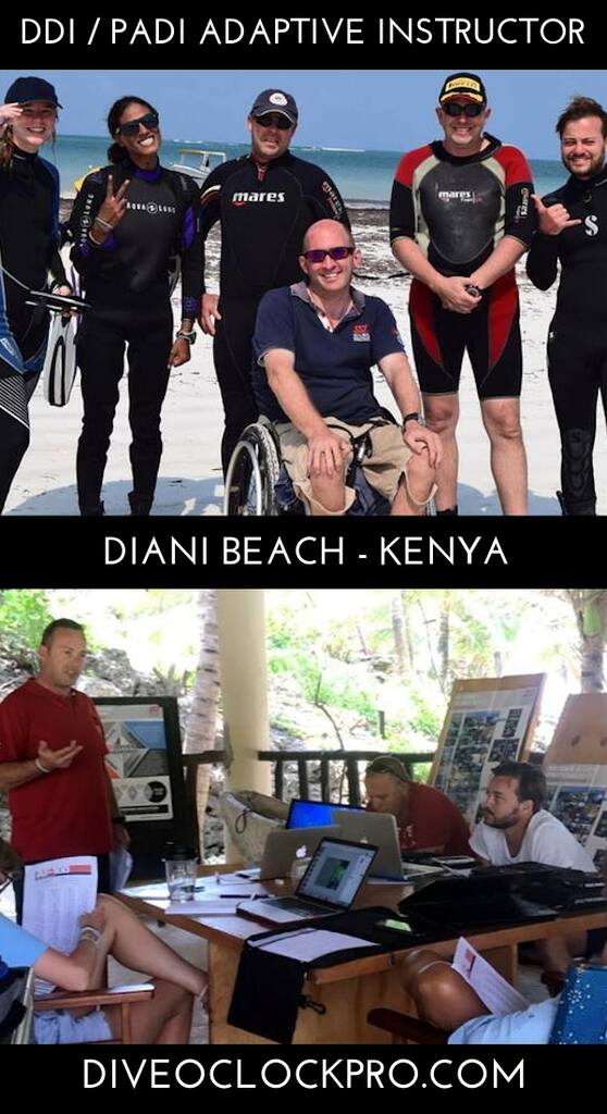 DDI Disabled Divers International / PADI Adaptive Techniques Instructor Training Course - Diani Beach - Kenya