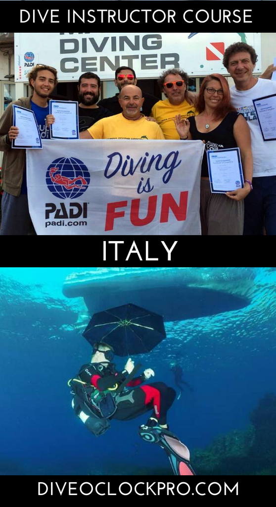 PADI IDC + EFR Instructor + Specialty Instructor - Lampedusa - Italy