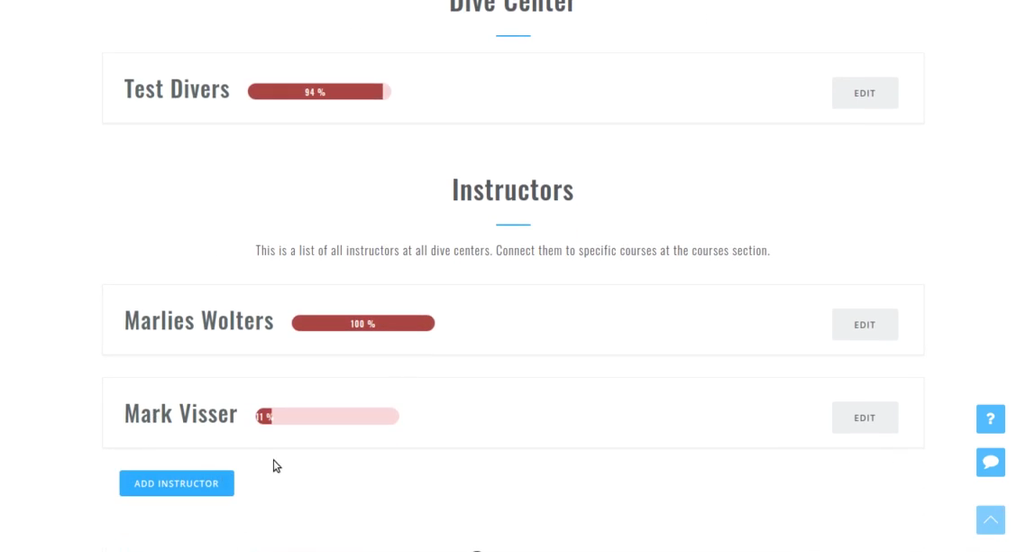 Add More Dive Instructors